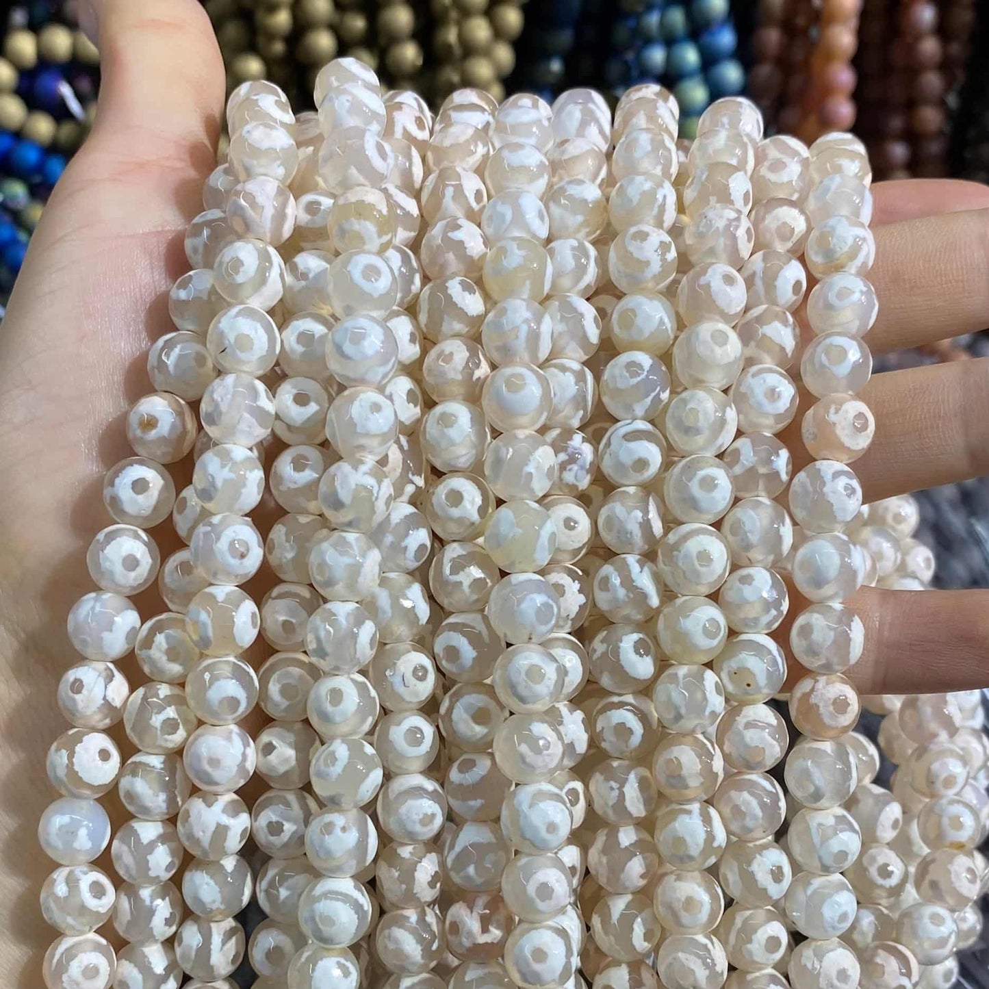 #2 Round Aagte Beads 6mm/8mm/10mm