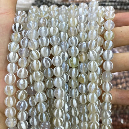 #2 Round Aagte Beads 6mm/8mm/10mm
