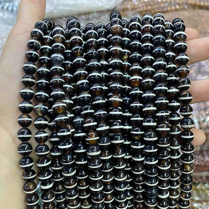 #2 Round Aagte Beads 6mm/8mm/10mm