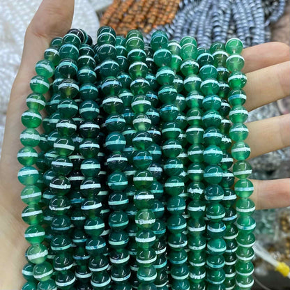 #2 Round Aagte Beads 6mm/8mm/10mm