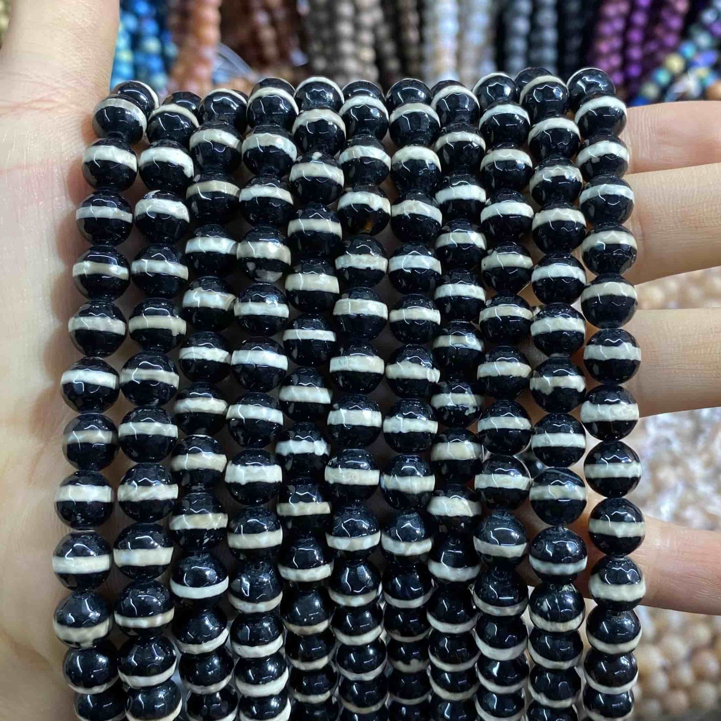 #2 Round Aagte Beads 6mm/8mm/10mm