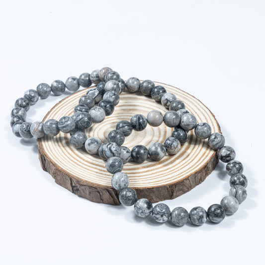8mm Natural Picasso Jasper Bracelet Wholesale