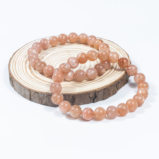 8mm Natural Gold Sun Stone Bracelet Wholesale