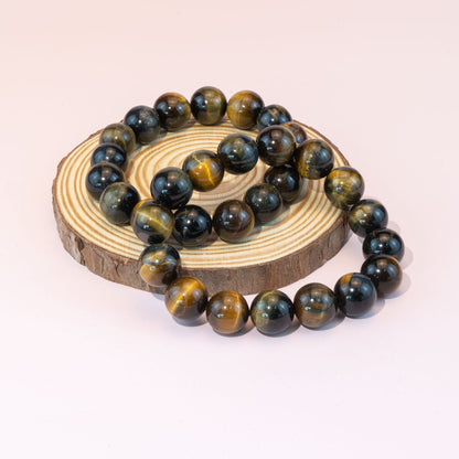8mm Natural Blue Tiger Eye Stone Bracelet Wholesale
