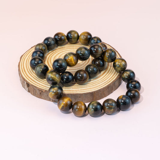 8mm Natural Blue Tiger Eye Stone Bracelet Wholesale