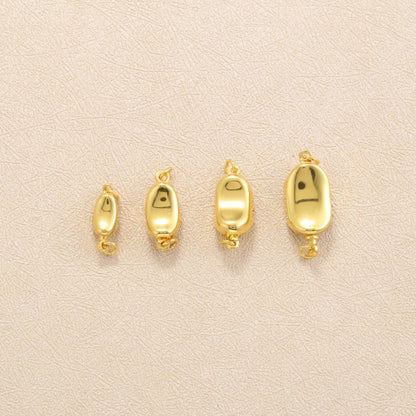 5Pcs Brass Necklace Clasps Link Connector Closures Extender