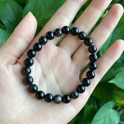 Silver Obsidian Bracelet $10/3PCS