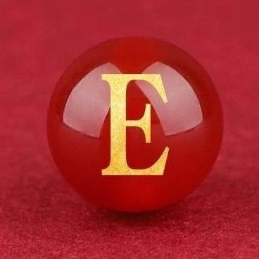 Natural Red Agate Beads - 26 Alphabet Loose Beads for Engraving Customization DIY