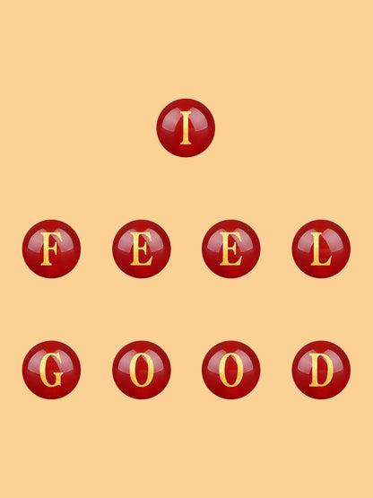 Natural Red Agate Beads - 26 Alphabet Loose Beads for Engraving Customization DIY