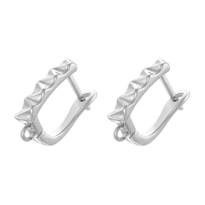 18K Golden Plated Earwire Clasp Earring Hook Accessory 1 Pair