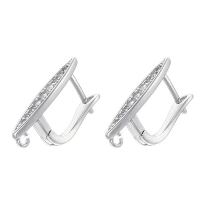 18K Golden Plated Earwire Clasp Earring Hook Accessory 1 Pair
