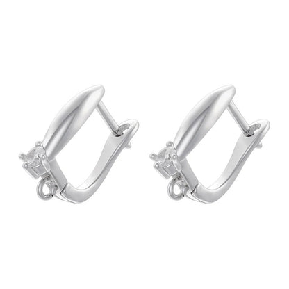 18K Golden Plated Earwire Clasp Earring Hook Accessory 1 Pair