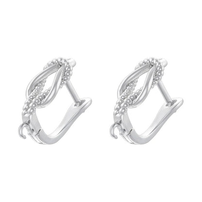 18K Golden Plated Earwire Clasp Earring Hook Accessory 1 Pair