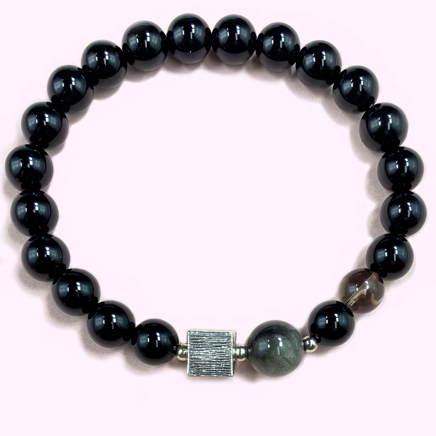Onyx with Obsidian for Weight Loss Crystal Bracelet