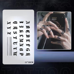 Tattoo Sticker Water Proof-6 Pcs Set TT4