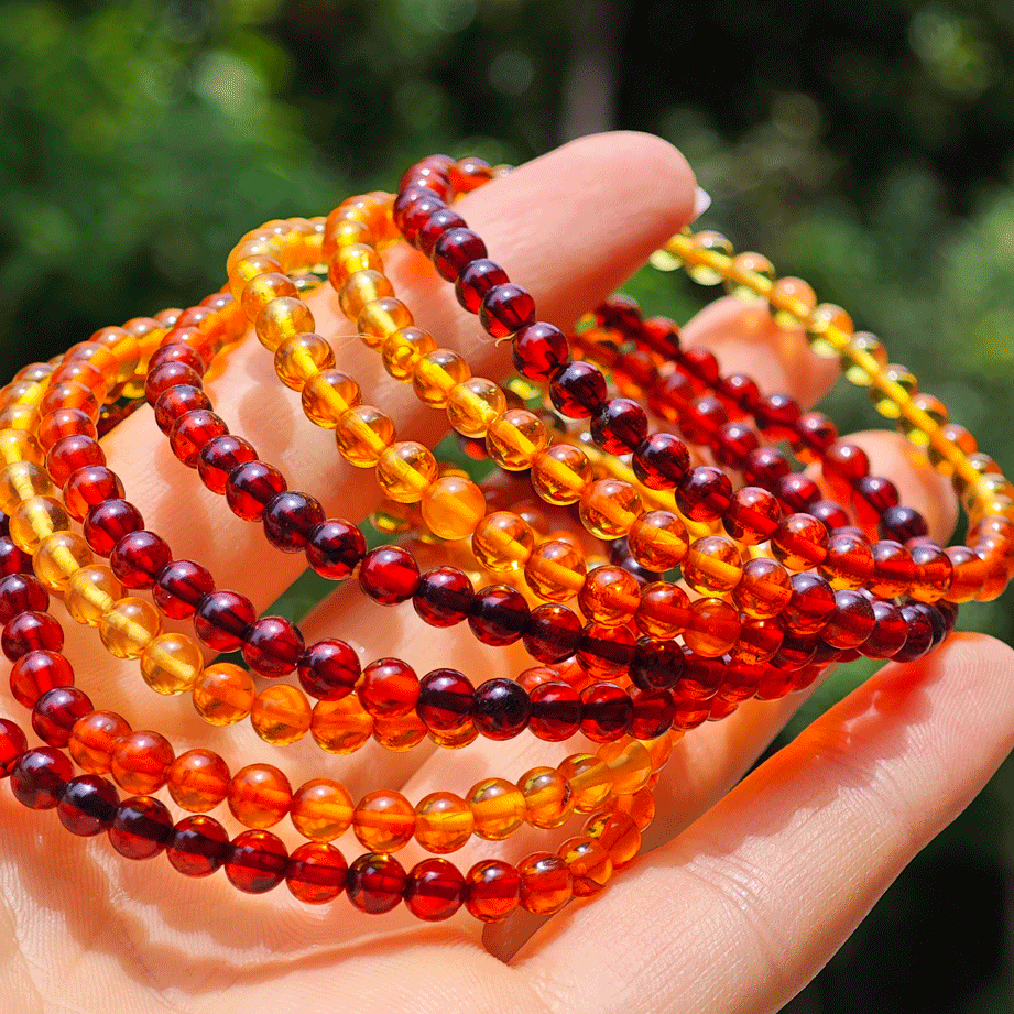 Wholesale Small Amber Crystal Bracelet