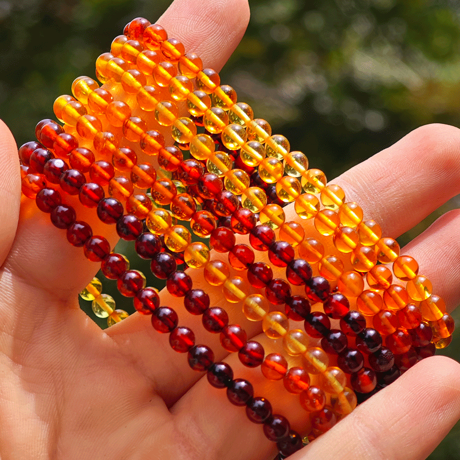 Wholesale Small Amber Crystal Bracelet