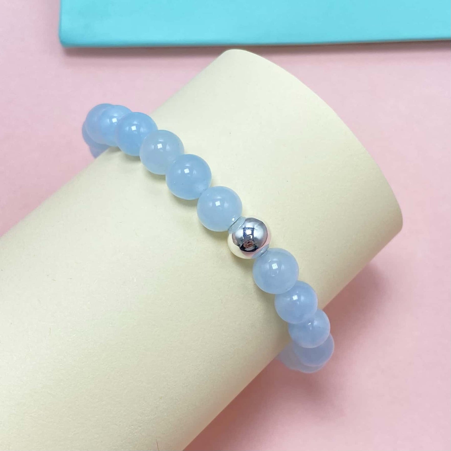 Blue Chalcedony Improve Sleep Crystal Bracelet
