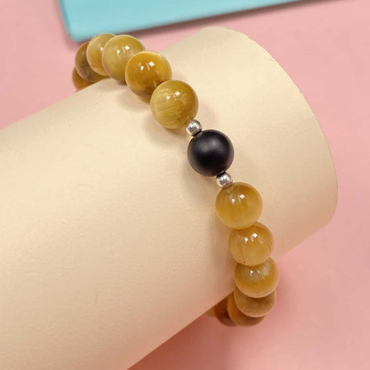 Honey Tiger's Eye for Better Wealth & Career Crystal Bracelet