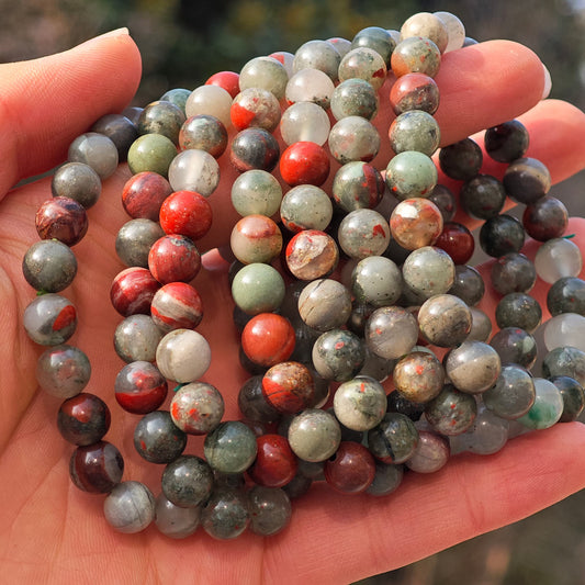 Wholesale Bloodstone Crystal Bracelet