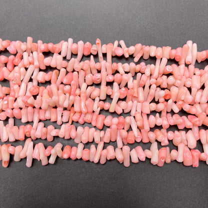 Tube Shape Coral Beads
