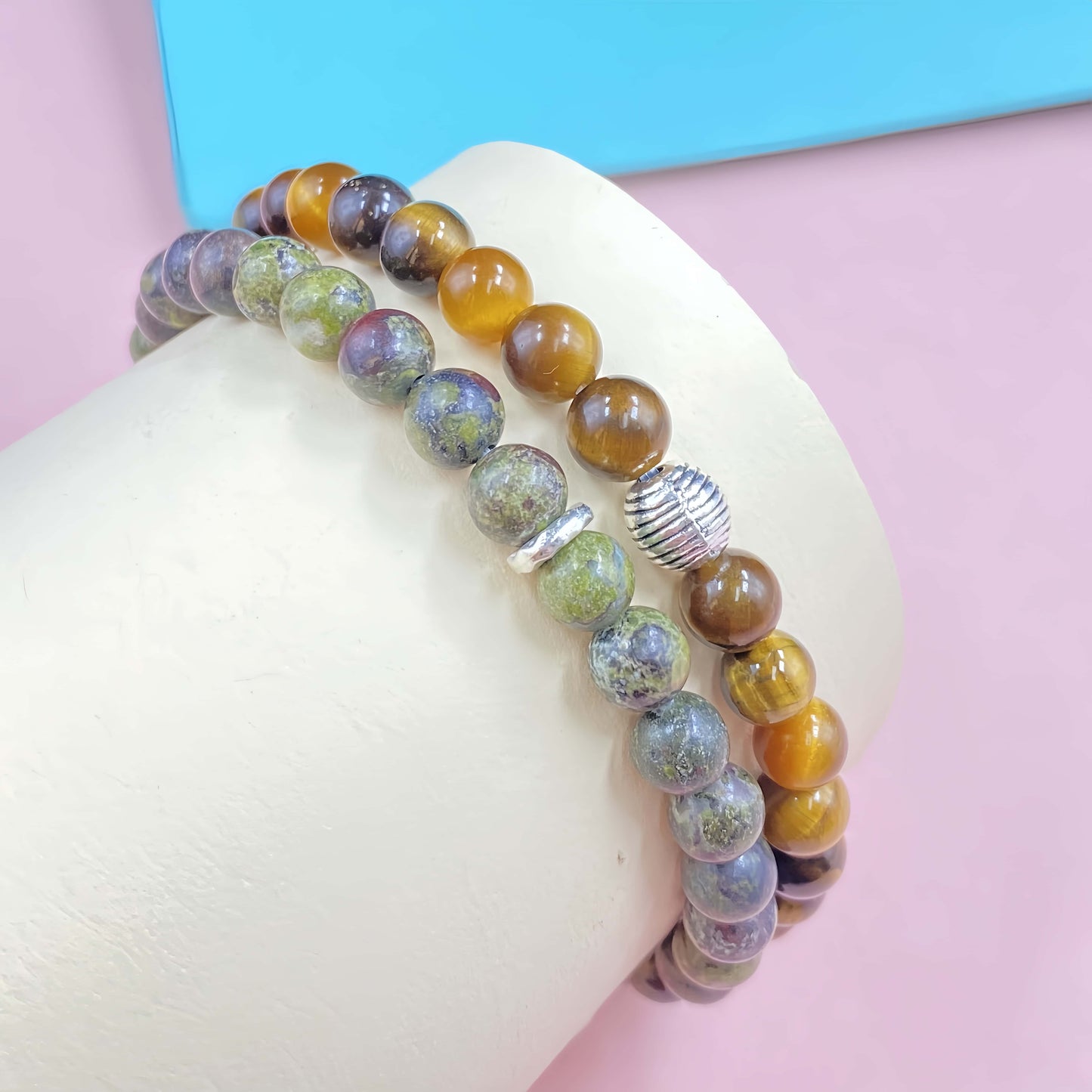 DoubleTurquoise Crystal Bracelet for Focus and Concentration