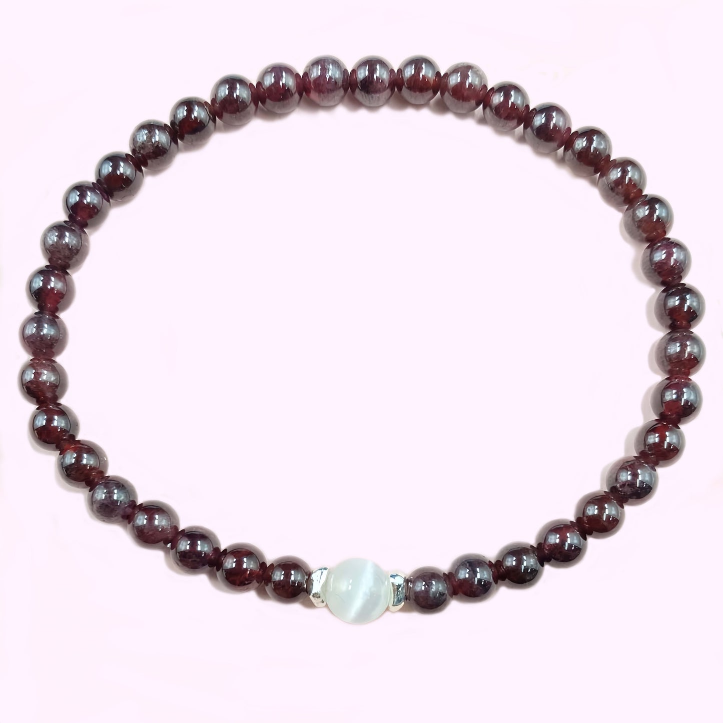 Garnet Crystal Bracelet for Focus and Concentration