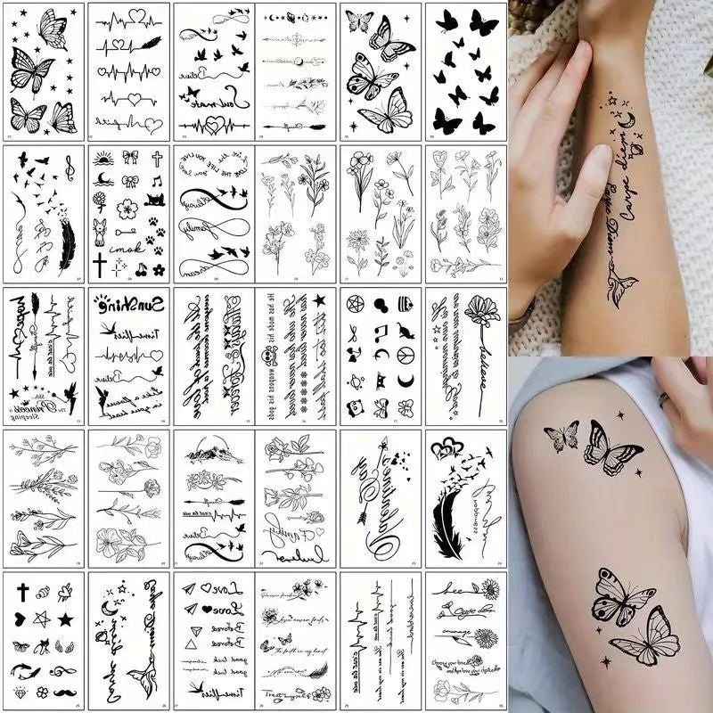 Tattoo Sticker Water Proof-30 Pcs Set TT6