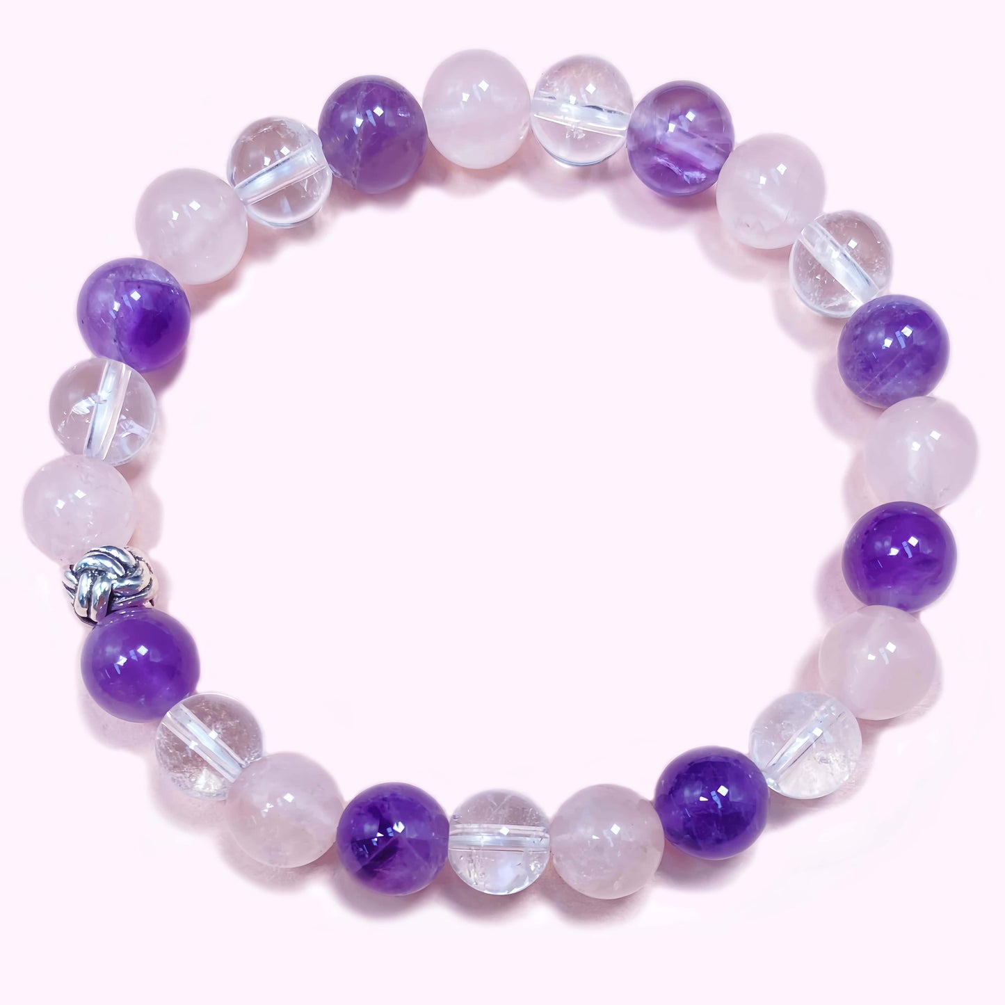 Multi Amethyst Crystal Bracelet for Love and Relationship