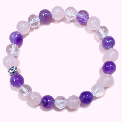 Multi Amethyst Crystal Bracelet for Love and Relationship