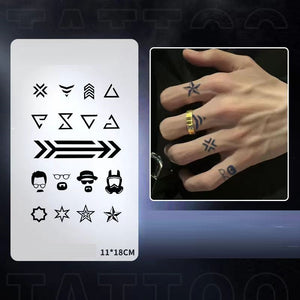 Tattoo Sticker Water Proof-6 Pcs Set TT4