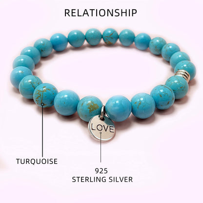 Turquoise Crystal Bracelet for Love and Relationship