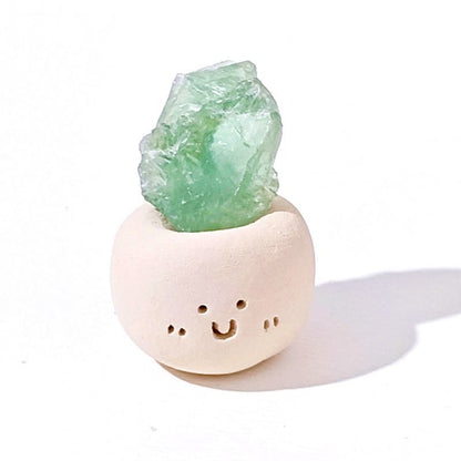 Micro Mineral Raw Crystal Gemstone Happy Face Collection