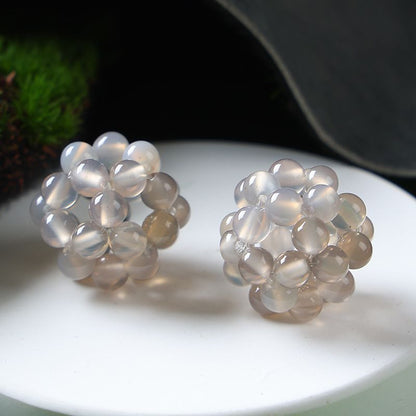 Handmade Crystal Stone Beads Ball Shape 1PCS