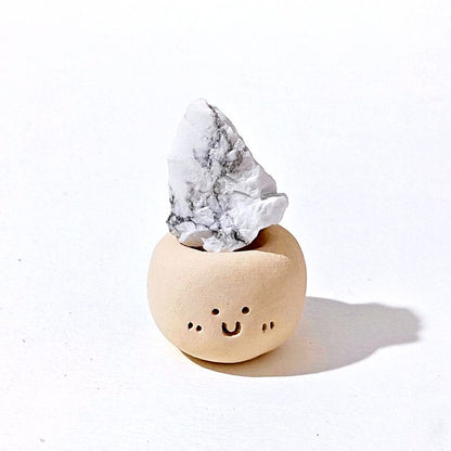 Micro Mineral Raw Crystal Gemstone Happy Face Collection