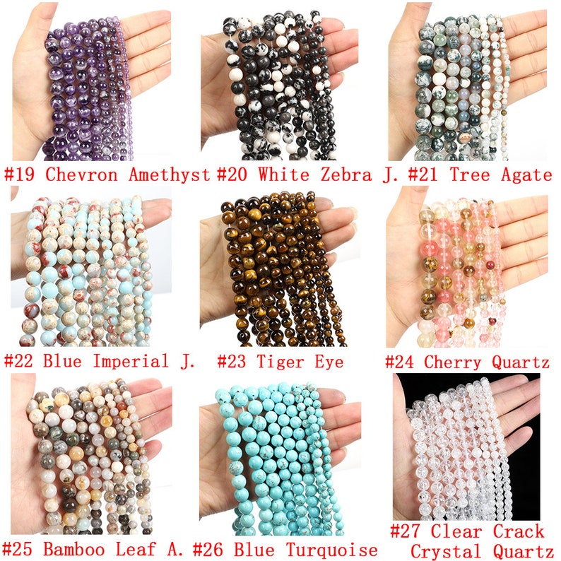 Wholesale Gemstone Beads 4mm 6mm 8mm 10mm 12mm-Loose Bead -Free Shipping （I）