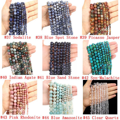 Wholesale  Gemstone Beads 4mm 6mm 8mm 10mm 12mm  Loose Bead -Free Shipping（II）