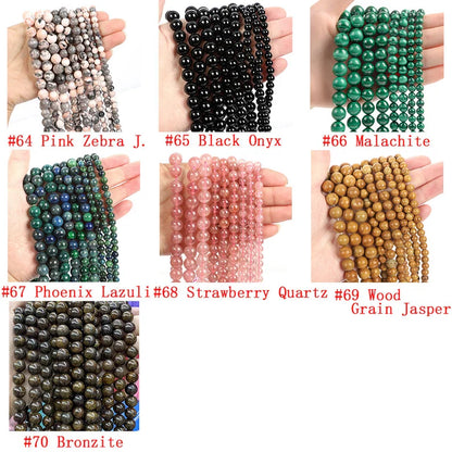 Wholesale  Gemstone Beads 4mm 6mm 8mm 10mm 12mm  Loose Bead -Free Shipping（II）