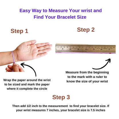 Triple Braided Rope Crystal Bracelet for Strenght and Power