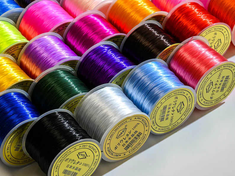 $0.99/Pcs Jewelry bungee cord,flat Jewelry Beading Cord,Elastic Cord,Elastic Thread Cord,Elastic Rope cord 50 meters,Bracelet Elastic Cord