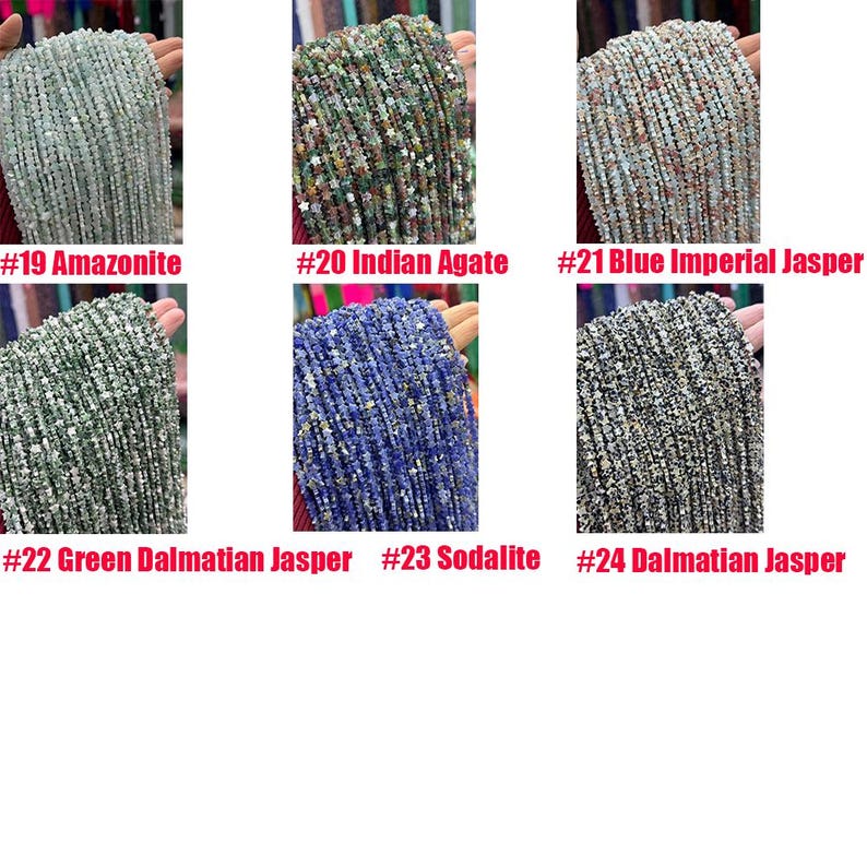 6mm Stone Star Beads Mini Crystal Star Beads Flat Star Shaped Gmestone Beads For Bracelet Necklace DIY Jewelry Making Carved Star Beads