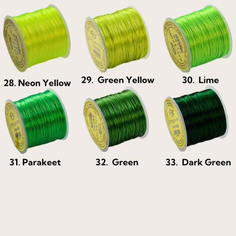 $0.99/Pcs 50M/Roll 0.8mm High Quality Japan Import Elastic Cord Crystal String for Beading Premium Stretch Polyester Thread , for DIY Jewelry Making