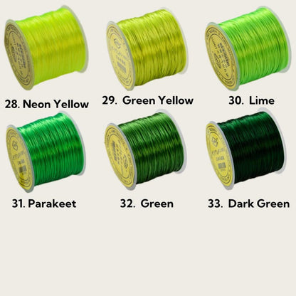 $0.99/Pcs 50M/Roll 0.8mm High Quality Japan Import Elastic Cord Crystal String for Beading Premium Stretch Polyester Thread , for DIY Jewelry Making