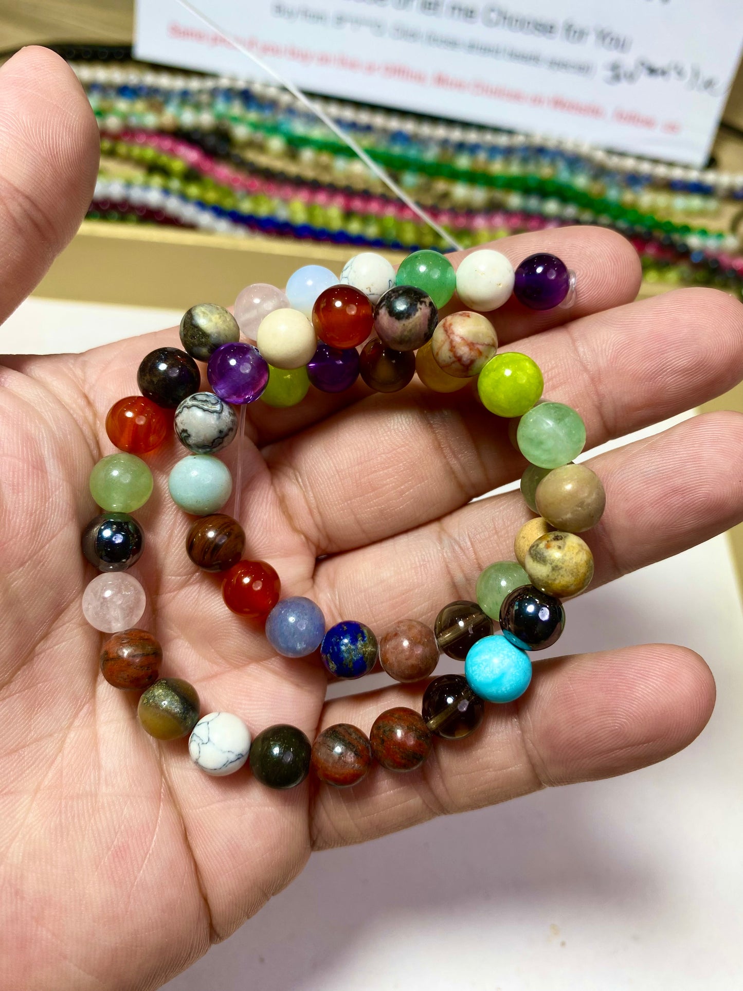 $2.5--8mm #2 Semi- Precious beadsFree Shipping