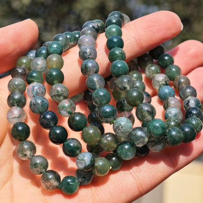 Wholesale Moss Agate Crystal Bracelet