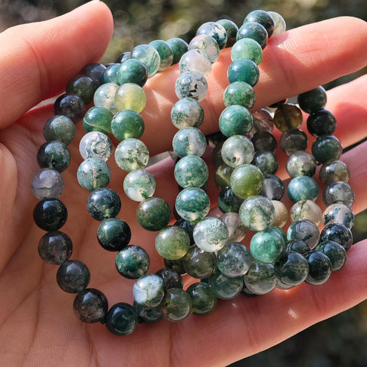 Wholesale Moss Agate Crystal Bracelet