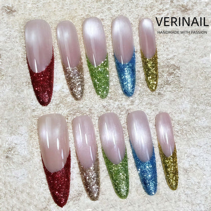 #1 Handmade Press On Nails Gothic nails/Smudged nails/Custom nails
