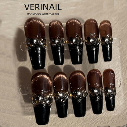#1 Handmade Press On Nails Gothic nails/Smudged nails/Custom nails