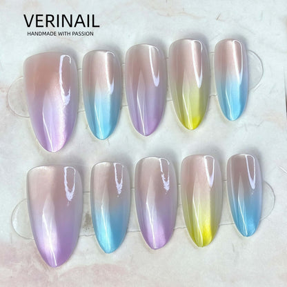 #3 Press-On Nails Box | Handmade | Reusable | Glitter + Gems + Floral | French Tips