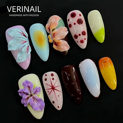 #3 Press-On Nails Box | Handmade | Reusable | Glitter + Gems + Floral | French Tips